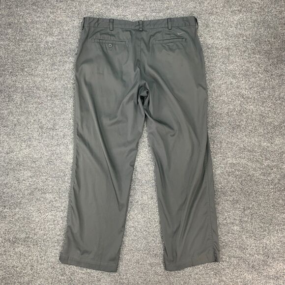 Nike Golf Pants Mens 38 Gray Flat Front DriFit Tech Classic Straight Leg Stretch - Picture 6 of 15
